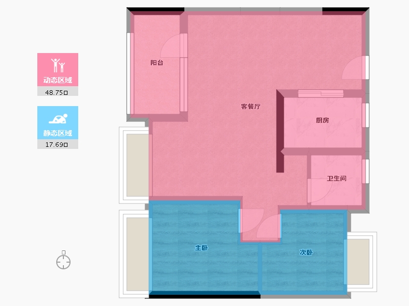 辽宁省-沈阳市-不知道-63.21-户型库-动静分区