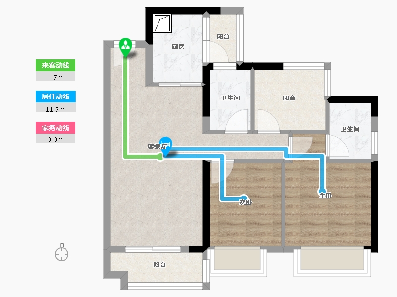 广东省-江门市-合景领峰-68.00-户型库-动静线