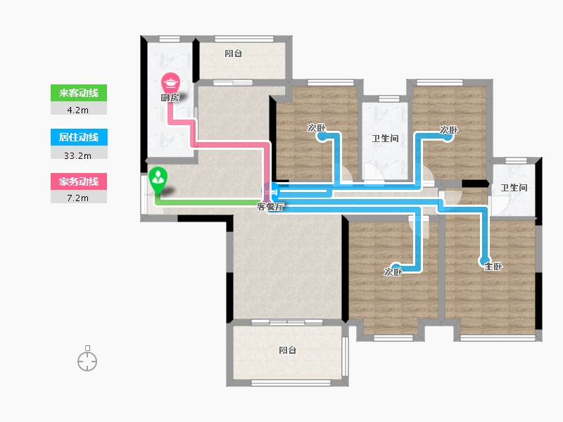 四川省-巴中市-半山逸城2期-113.00-户型库-动静线