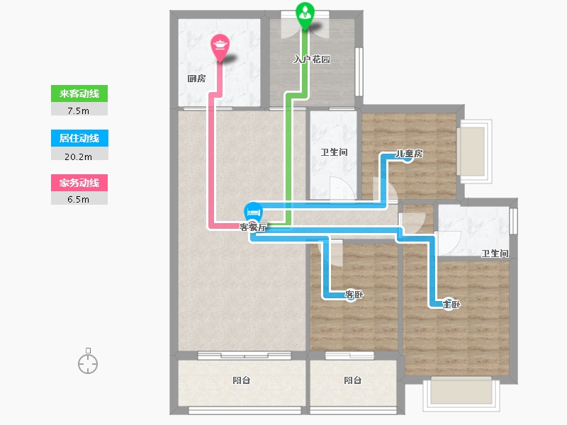 广西壮族自治区-梧州市-公园一号-110.00-户型库-动静线