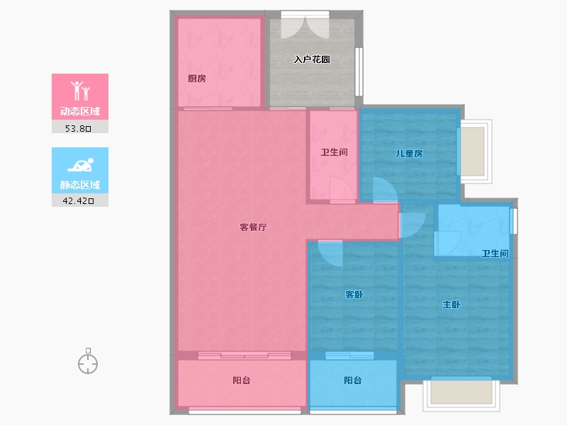 广西壮族自治区-梧州市-公园一号-110.00-户型库-动静分区