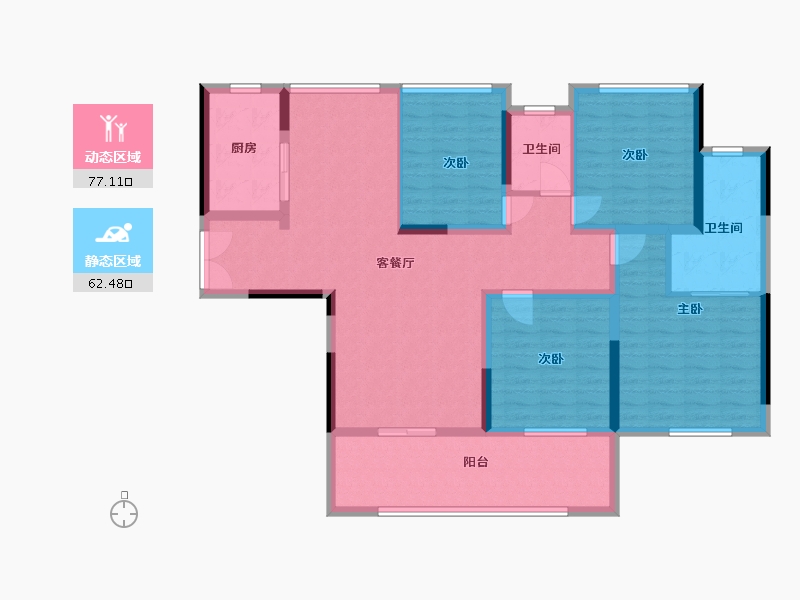 四川省-巴中市-半山逸城2期-125.00-户型库-动静分区