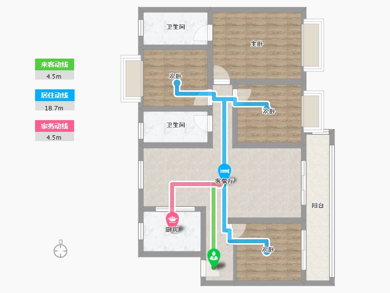 江苏省-无锡市-观湖礼著-115.00-户型库-动静线