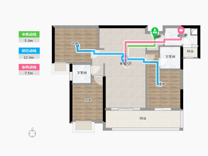 四川省-成都市-中铁城·阅湖和庭-98.00-户型库-动静线