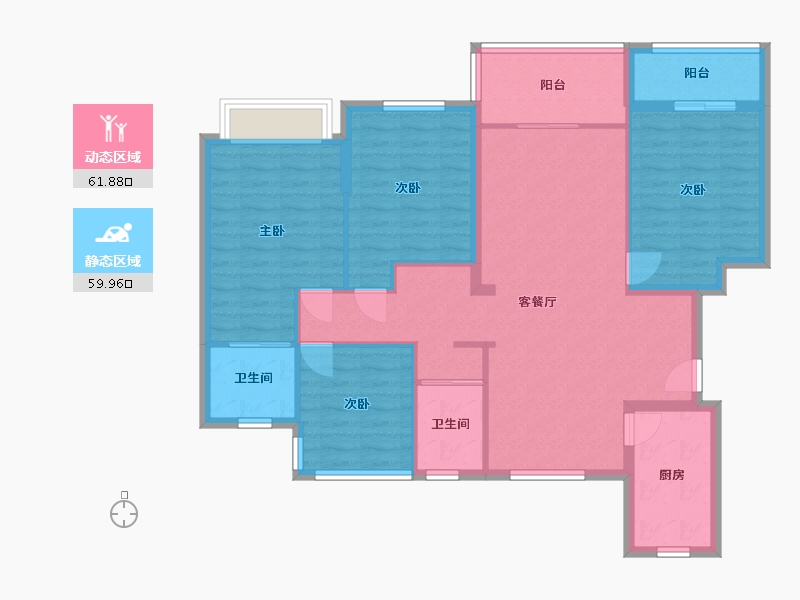 浙江省-宁波市-江宸府-110.00-户型库-动静分区