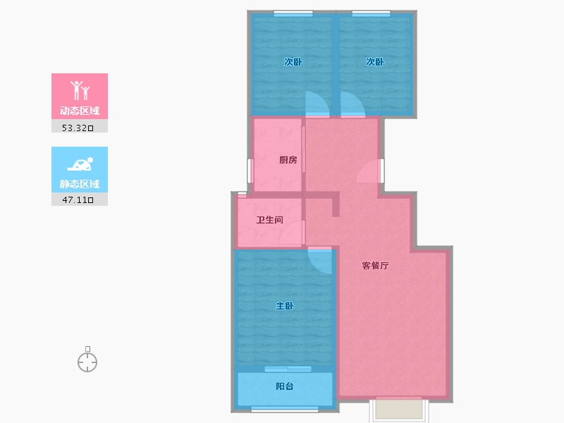 山东省-青岛市-平度上城府第2期-90.00-户型库-动静分区