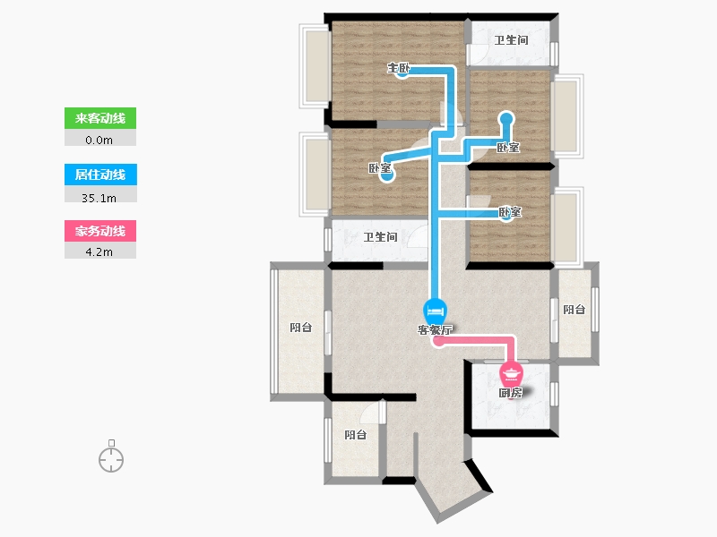 广西壮族自治区-贵港市-碧桂园中央上城-116.00-户型库-动静线