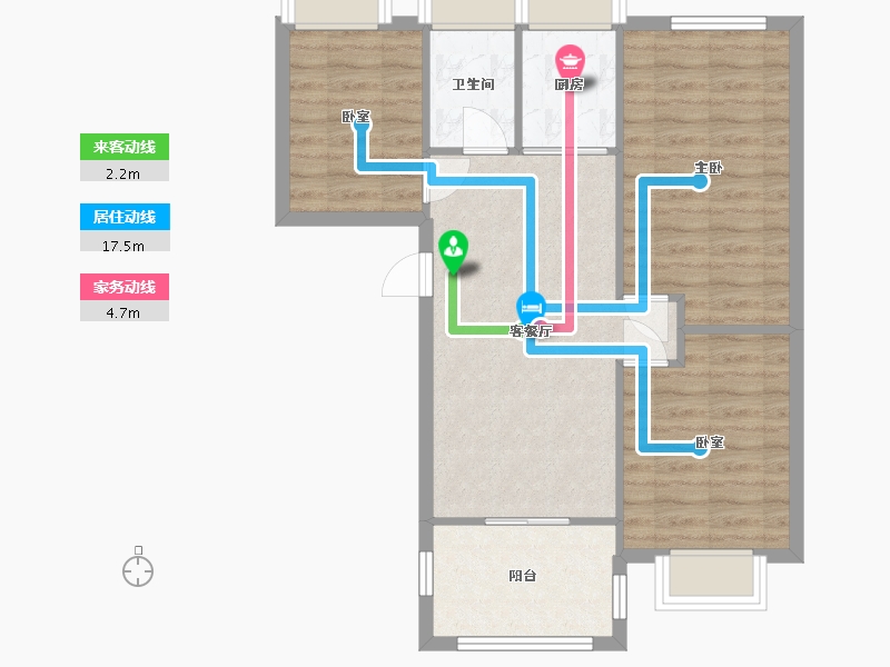 广东省-珠海市-海逸花园-二期-135.00-户型库-动静线