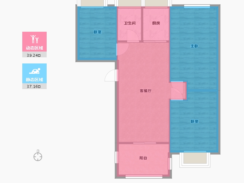 广东省-珠海市-海逸花园-二期-135.00-户型库-动静分区