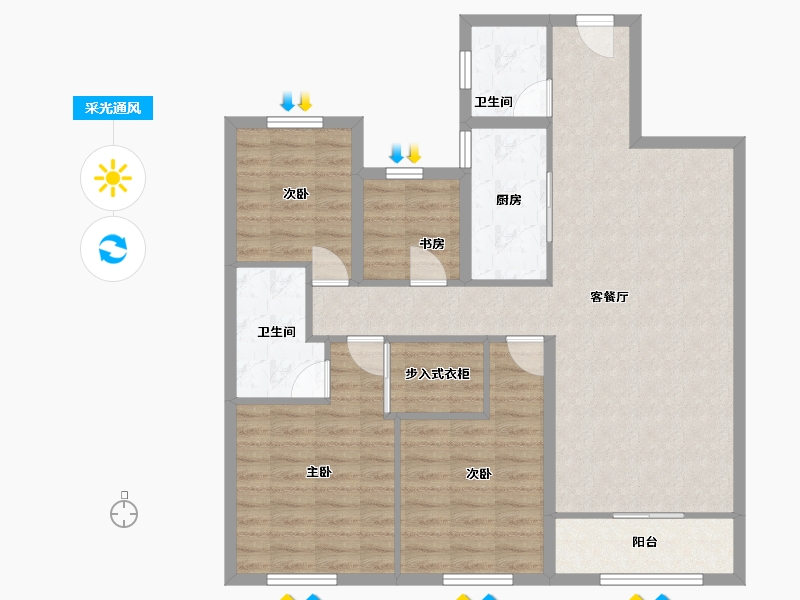 湖南省-长沙市-建发央著-100.00-户型库-采光通风