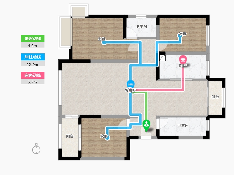 山东省-潍坊市-繁华新城-112.30-户型库-动静线