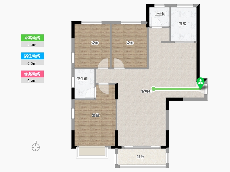 山东省-枣庄市-大都·现代城-110.00-户型库-动静线