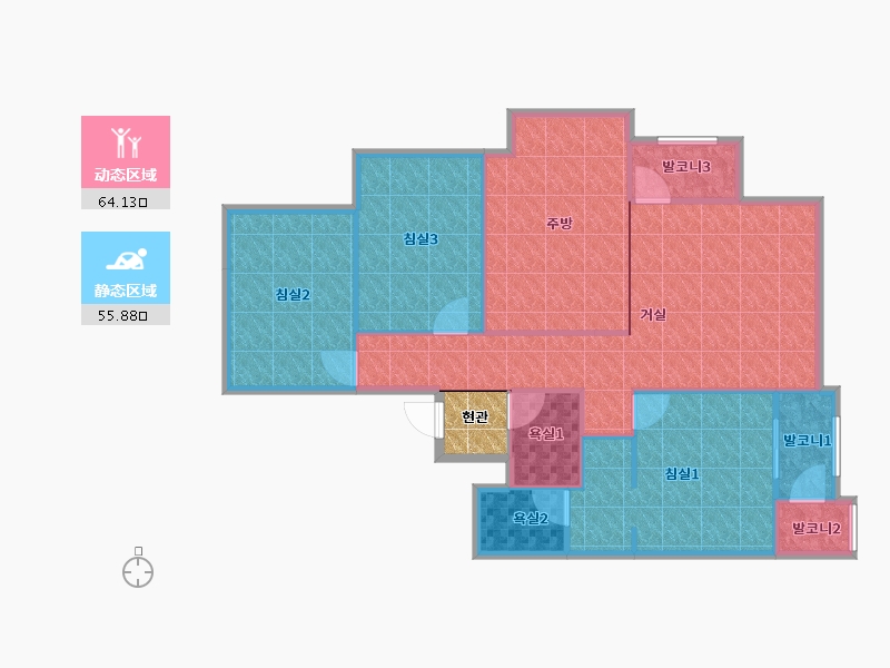 경기도-오산시-오산청호엘리시아-113.55-户型库-动静分区