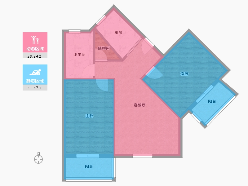 上海-上海市-锦绿新城-80.00-户型库-动静分区