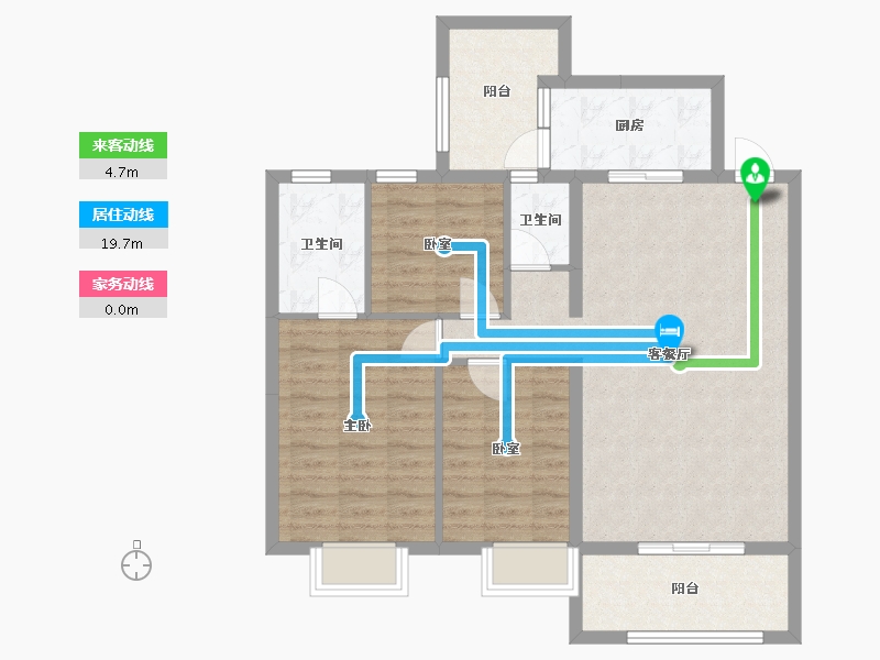 福建省-泉州市-万科金域滨江-103.00-户型库-动静线