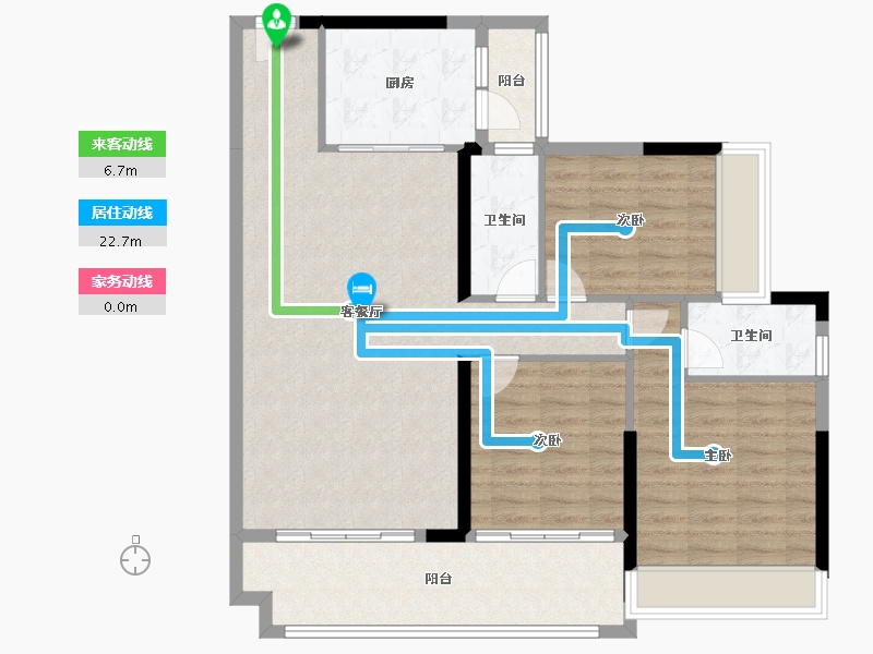 广东省-韶关市-美景园-100.00-户型库-动静线