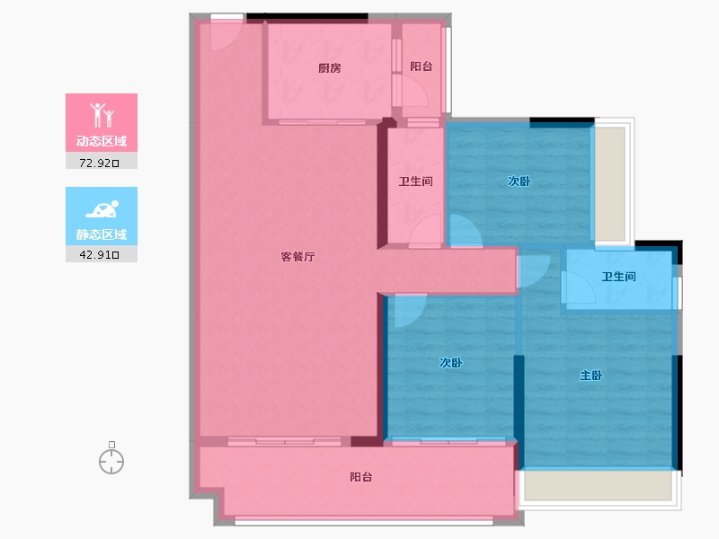 广东省-韶关市-美景园-100.00-户型库-动静分区