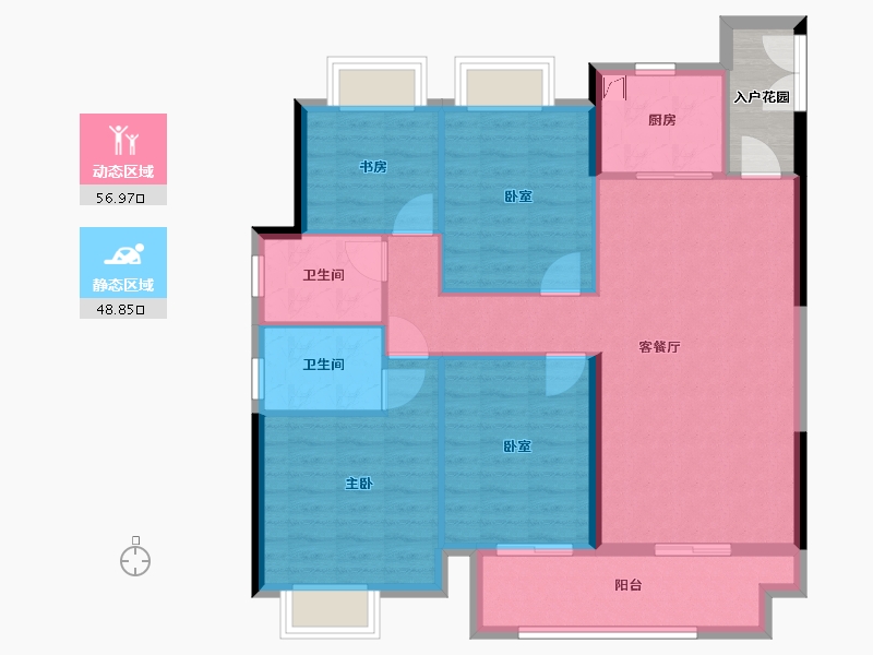 江西省-萍乡市-水墨华府-100.00-户型库-动静分区