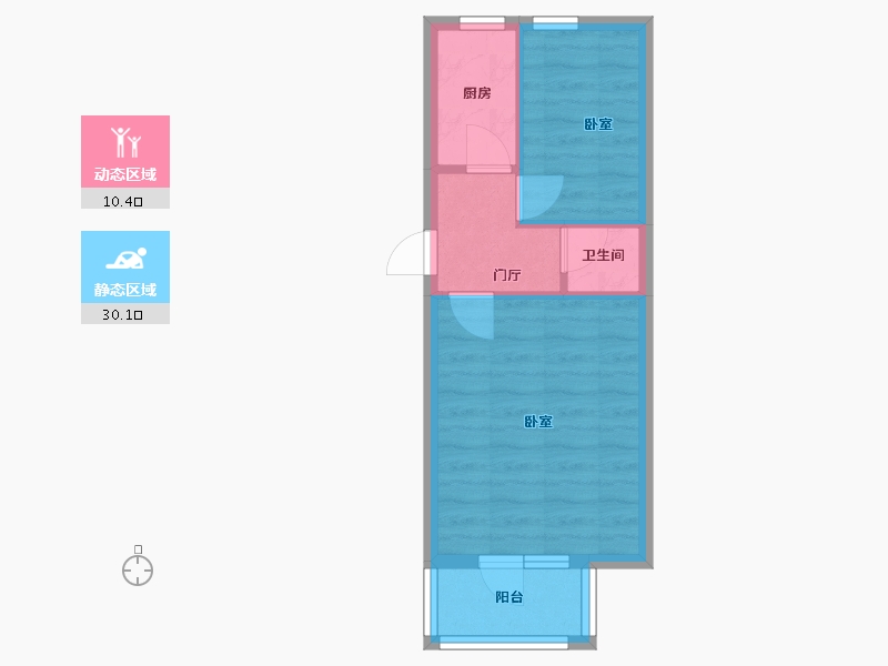 北京-北京市-团结湖中路北二条-31.00-户型库-动静分区