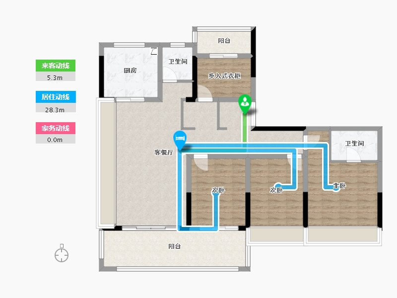 安徽省-六安市-万瑞天赋未来-120.00-户型库-动静线