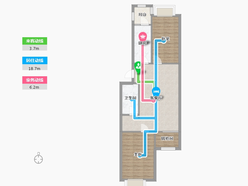 河北省-唐山市-鹭港-66.00-户型库-动静线