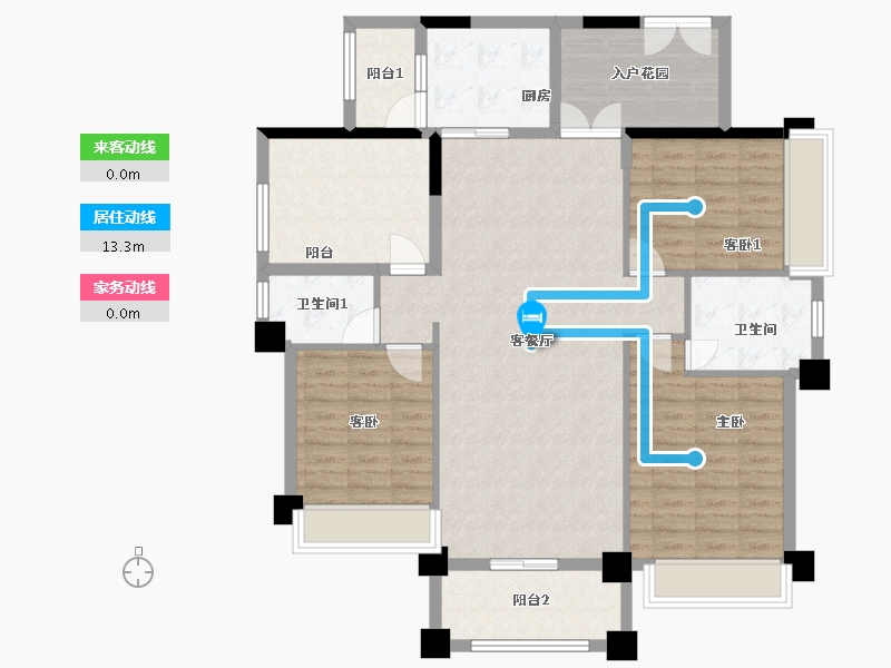 广西壮族自治区-梧州市-富城爱琴海-132.65-户型库-动静线