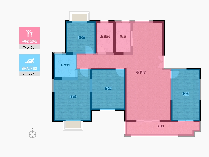 河南省-信阳市-世纪春城-118.00-户型库-动静分区