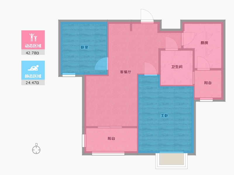 上海-上海市-馨汇佳苑-77.00-户型库-动静分区