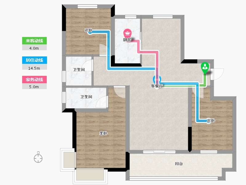 江西省-上饶市-状元府-101.00-户型库-动静线