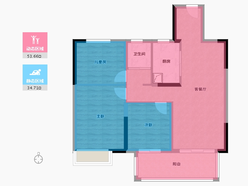 河南省-漯河市-昌建峰璟-79.00-户型库-动静分区