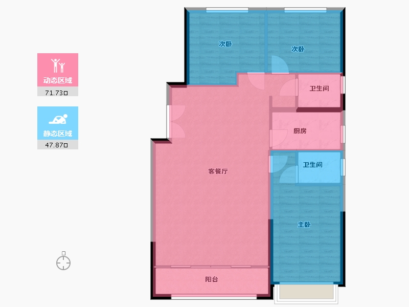 河南省-安阳市-嘉州上悦-110.00-户型库-动静分区