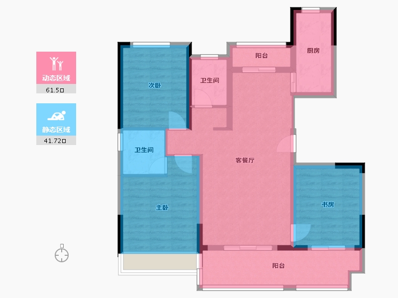 河南省-周口市-德鸿迎宾府2期-92.00-户型库-动静分区