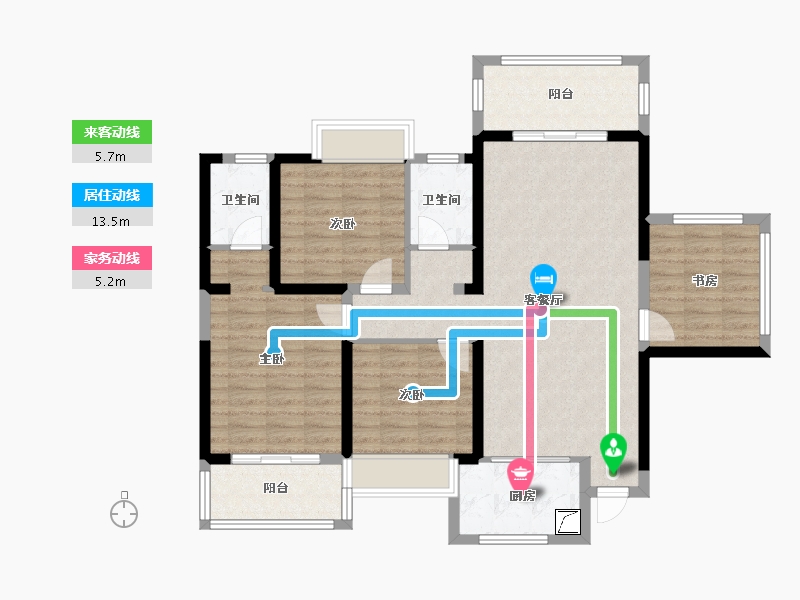 广西壮族自治区-百色市-恒力城-100.00-户型库-动静线