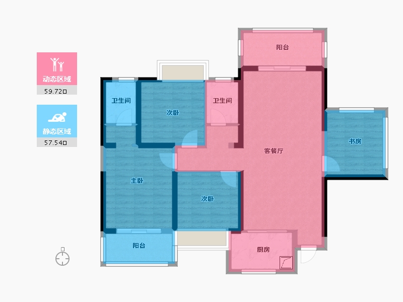 广西壮族自治区-百色市-恒力城-100.00-户型库-动静分区