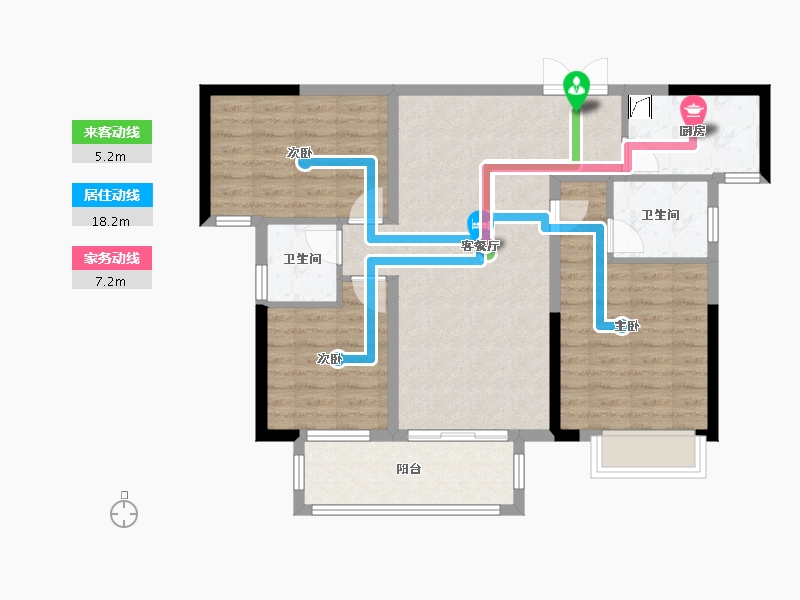 江西省-赣州市-瀚江府-99.00-户型库-动静线