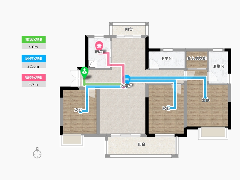 江西省-赣州市-瀚江府-111.00-户型库-动静线