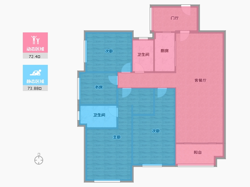 广东省-深圳市-万科·金色领域-110.00-户型库-动静分区