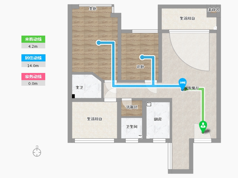 湖南省-常德市-桃源县东方明珠-80.68-户型库-动静线