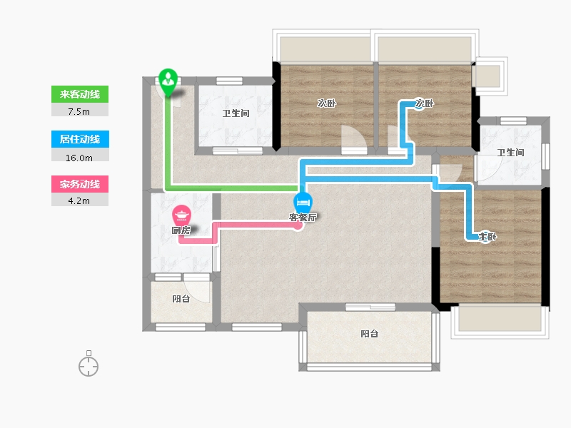 四川省-南充市-滨江学府-100.00-户型库-动静线