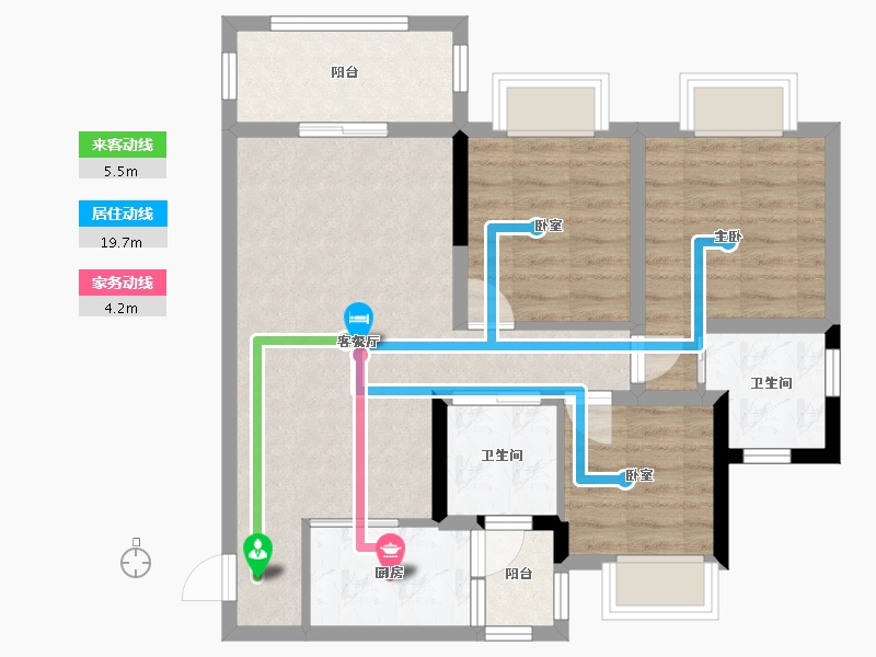 四川省-南充市-滨江学府-98.00-户型库-动静线