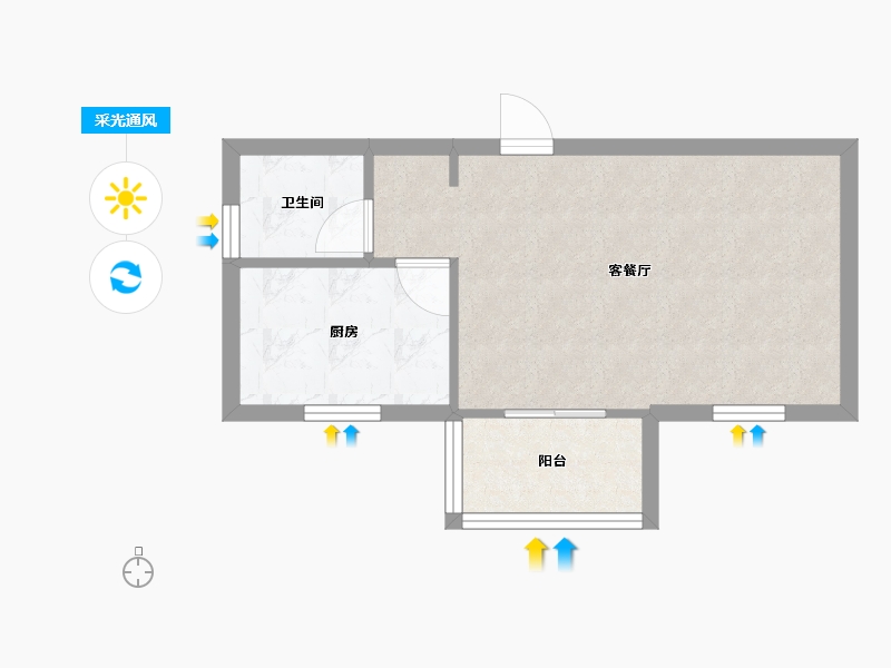 安徽省-合肥市-山湖苑-东区-39.00-户型库-采光通风