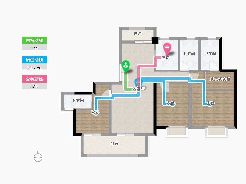 江西省-赣州市-瀚江府-116.00-户型库-动静线