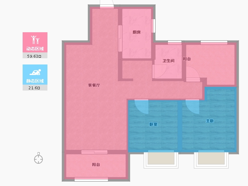 青海省-西宁市-万达-72.00-户型库-动静分区