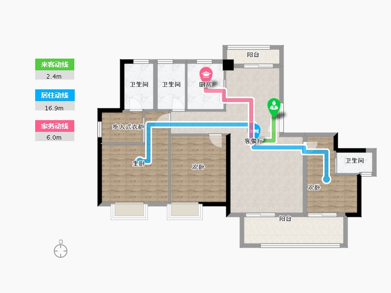 江西省-赣州市-瀚江府-119.00-户型库-动静线