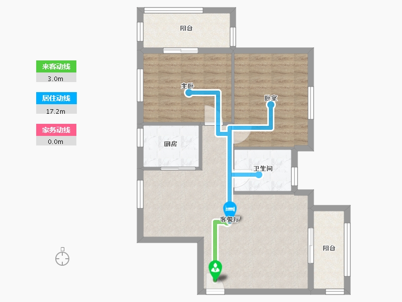 湖北省-武汉市-蒲潭北区-70.00-户型库-动静线