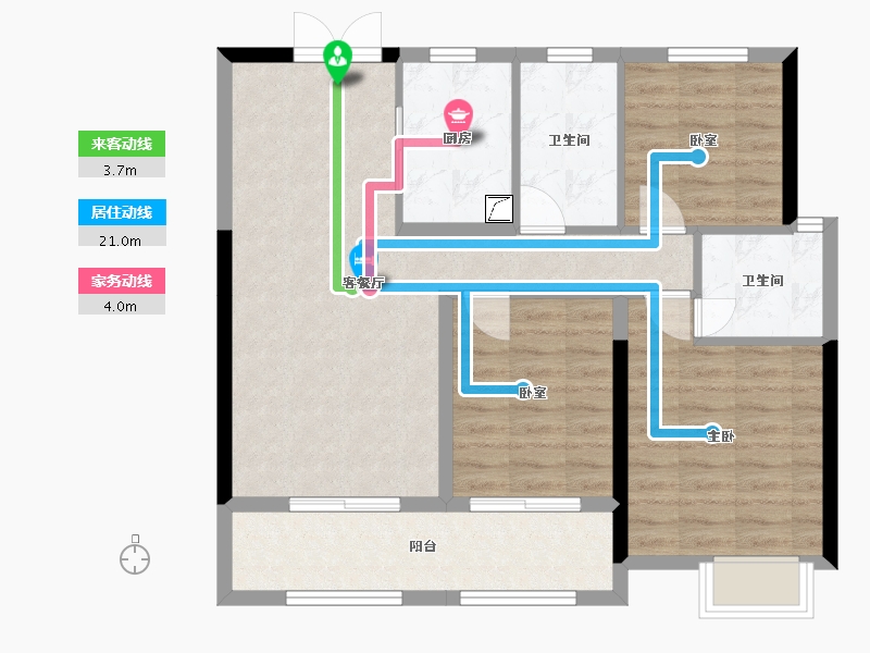 江西省-赣州市-瀚江府-92.00-户型库-动静线