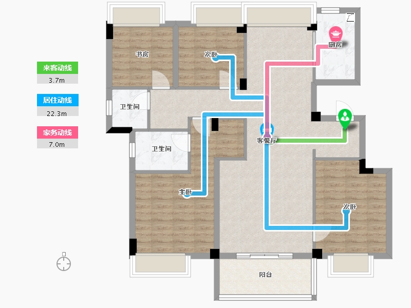 安徽省-黄山市-中科智宸-107.00-户型库-动静线