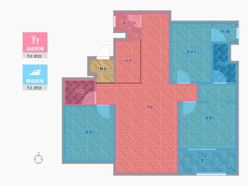 경기도-성남시 중원구-센트럴타운-99.28-户型库-动静分区