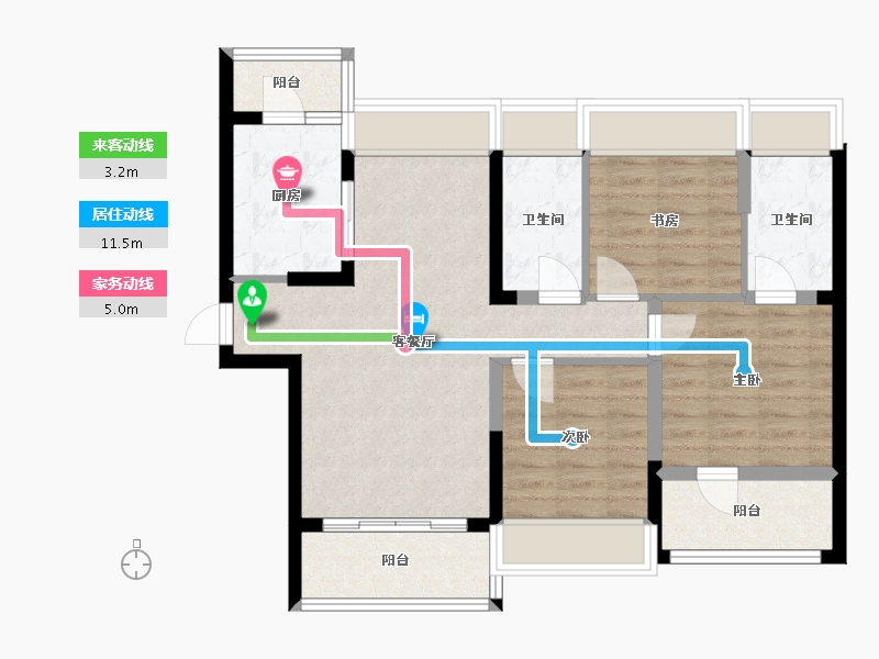 广东省-深圳市-京基御景半山花园-119.00-户型库-动静线