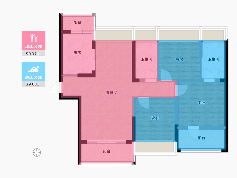 广东省-深圳市-京基御景半山花园-119.00-户型库-动静分区